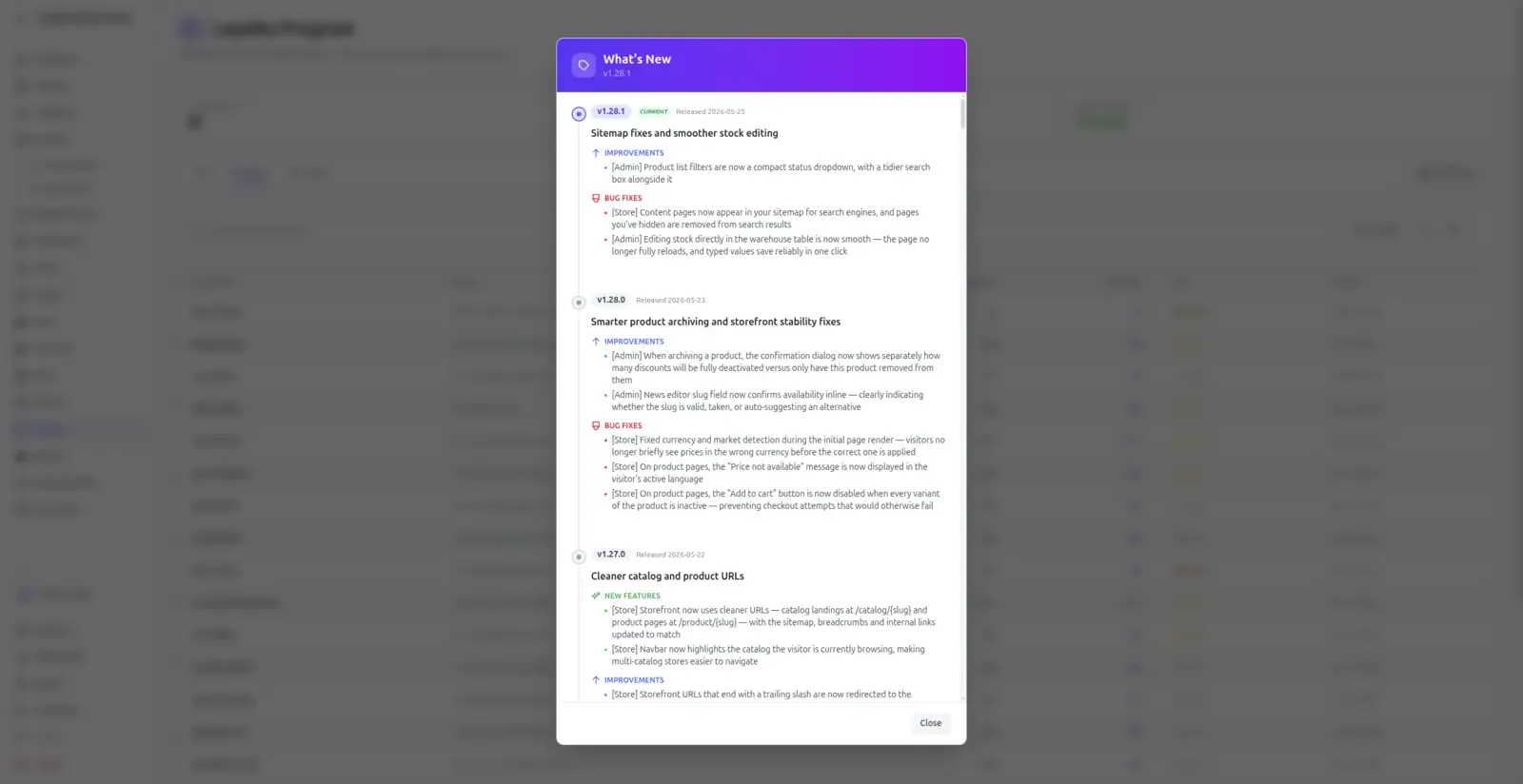 Admin Panel — What's New